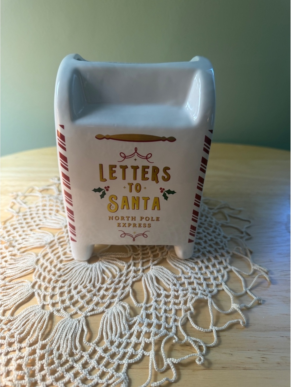 DW Home Letters to Santa Mailbox Candle